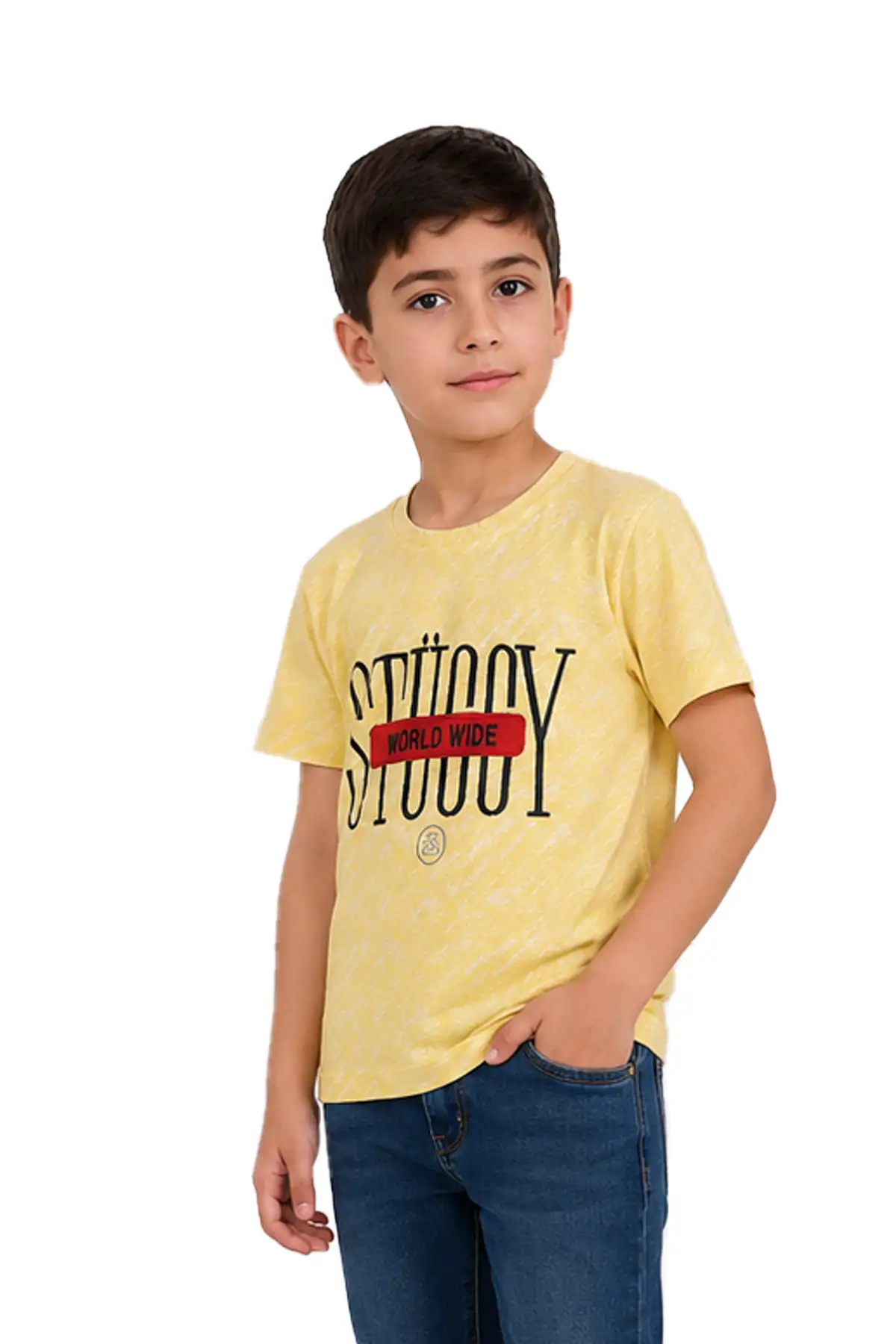 تیشرت پسرانه بچگانه زرد (4)